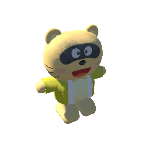 Plushie_Tanuki Variant_Yellow